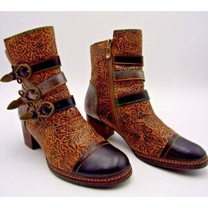 L'Artiste Shoes Boots Womens 6.5 Spring Step Elsie Leather Booties